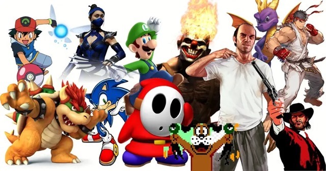 video-game-character-collage