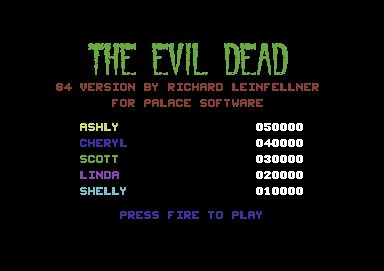 the-evil-dead-commodore-64-screenshot-title-screen