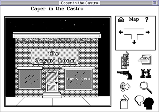 caper-in-the-castro-macintosh-opening-screen-just-after-leaving-